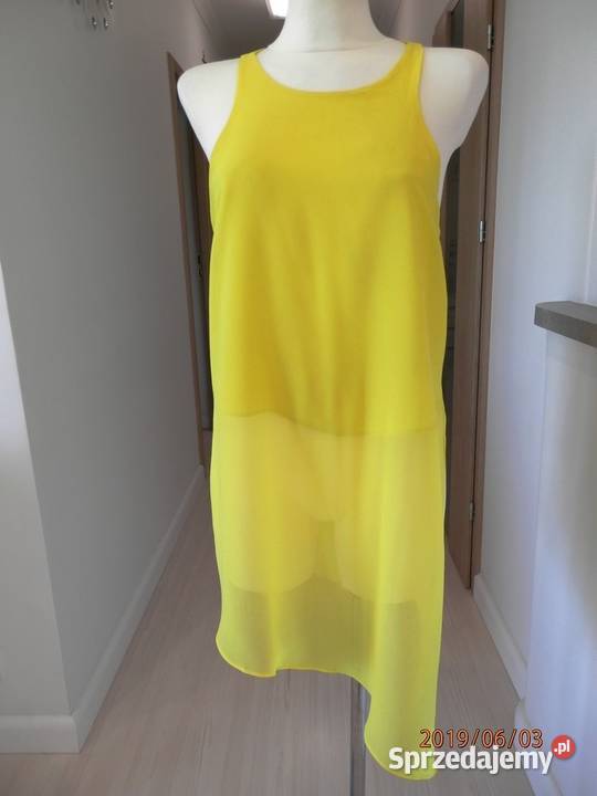 Tunika River Island Cytrynowa Żółta Neonowa Bluzki i koszule Łomża