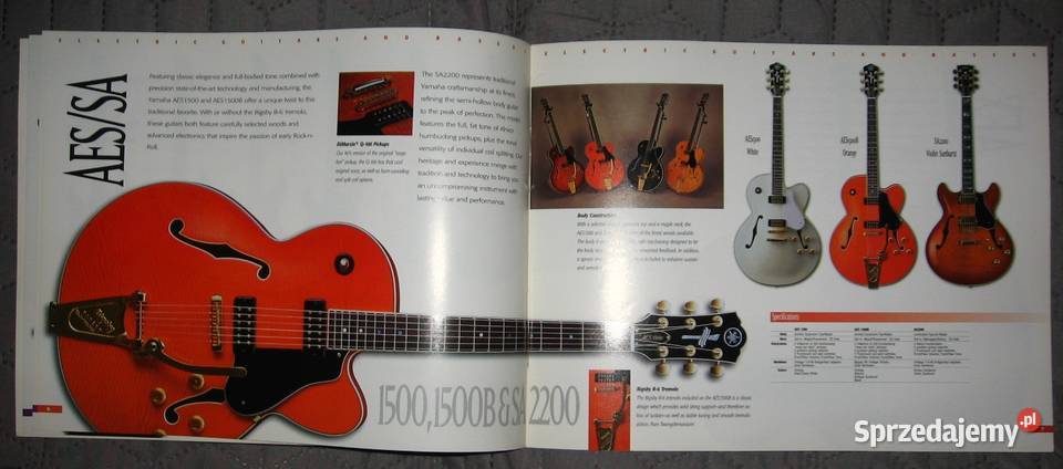 Yamaha Electric Guitars And Basses Catalog 1995