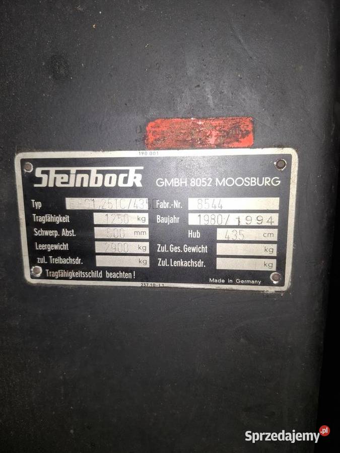 Silniki jazdy wózek widłowy steinbock 1300 lubuskie Wschowa