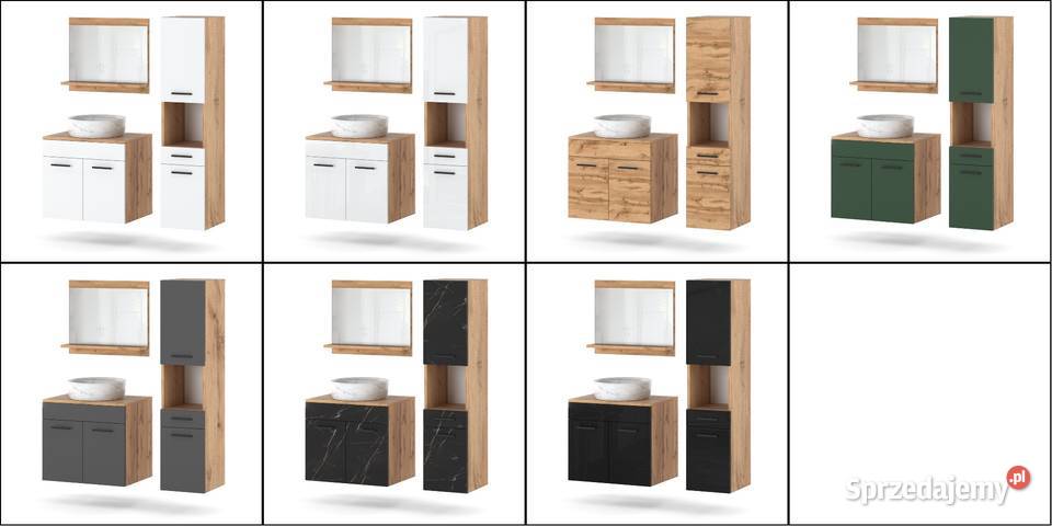 Zestaw Do Łazienki Szafki Wiszące 90 Słupek Elbląg