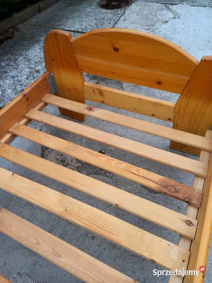 Łóżko drewniane sosnowe używane 90cm Szczyrk