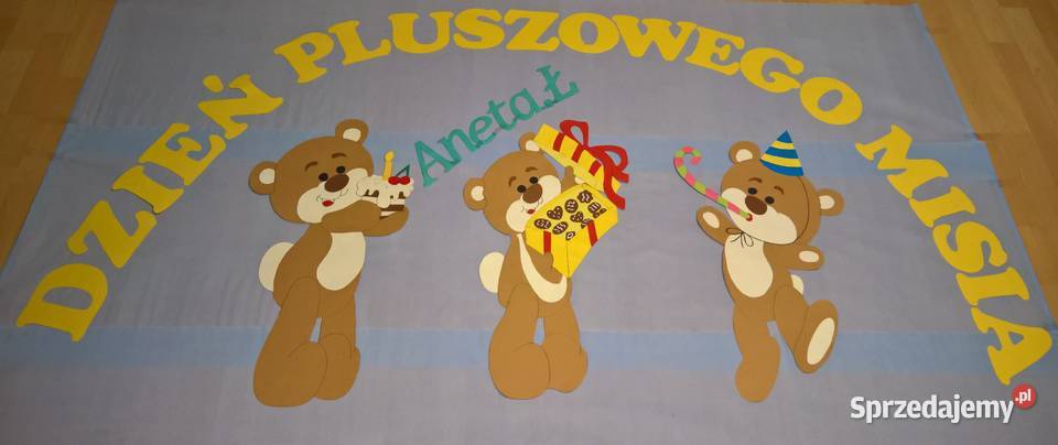 Dekoracje na Dzień Pluszowego Misia z brystolu lubelskie Ryki