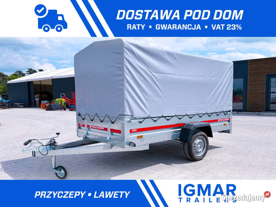 Przyczepka Samochodowa TEMARED PRO 2612 burtowe