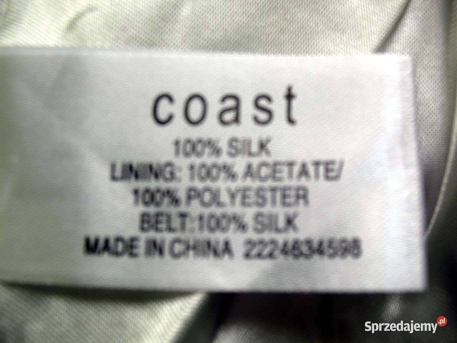 Sukienka Jedwab 40 L biust 90 Coast biały Spódnice i sukienki Siedlce