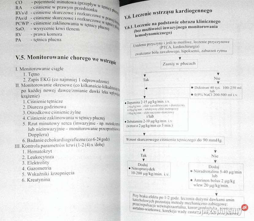 Ostre stany kardiologiczne Algorytmy Kultura i Rozrywka lubelskie Chełm sprzedam