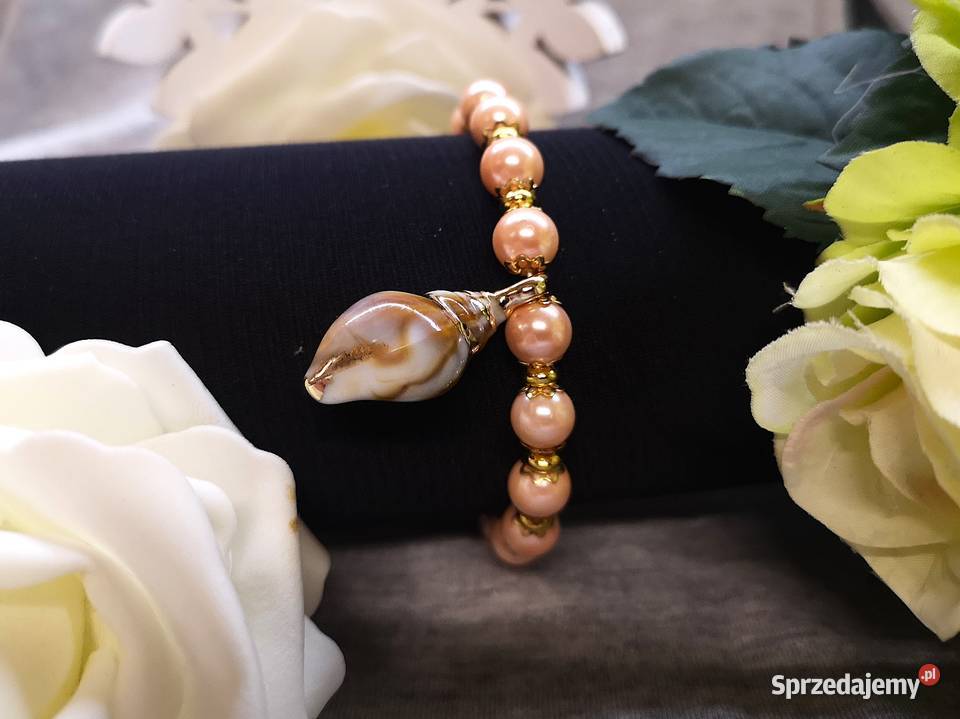 Bransoletka damska z perłowymi koralikami i Kielce