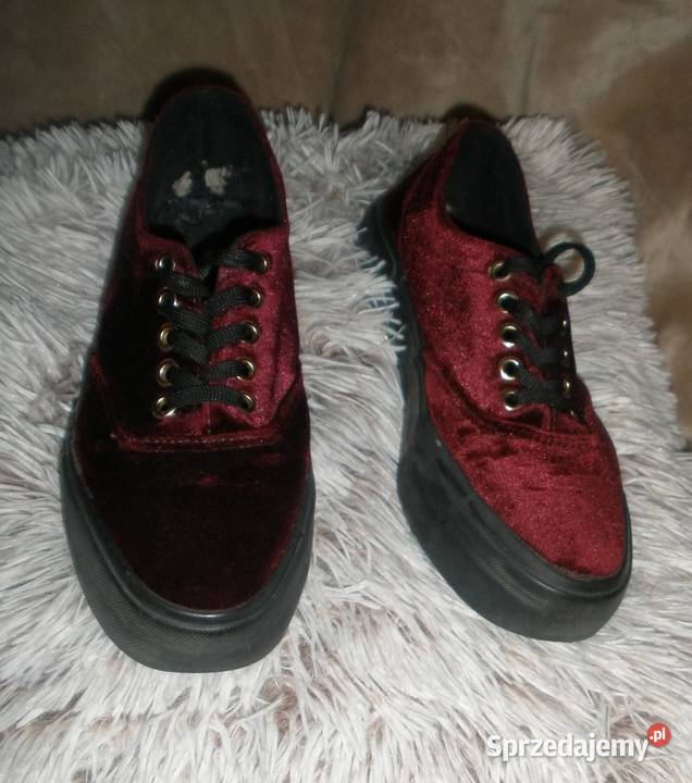 Buty sneakersy bordowe damskie rozmiar 38 Kraków sprzedam