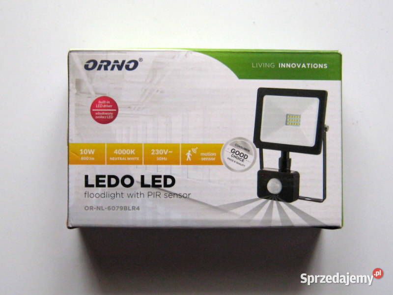 Naświetlacz LEDO LED 10W 800 lm z czujnikiem Kraków