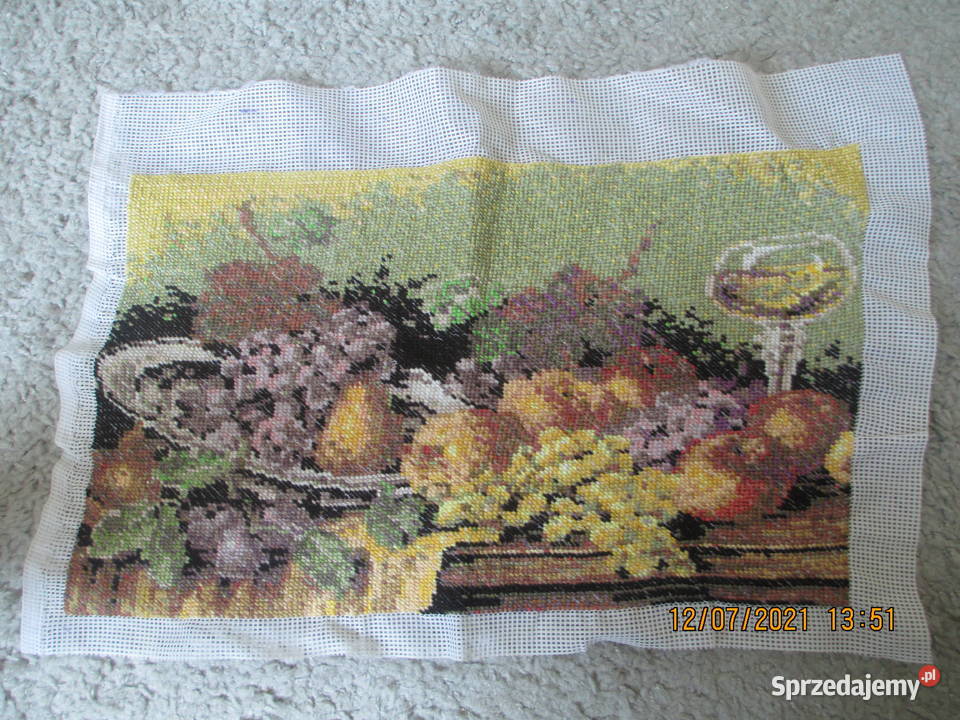 obraz haftowany półkrzyżyk martwa natura Warszawa