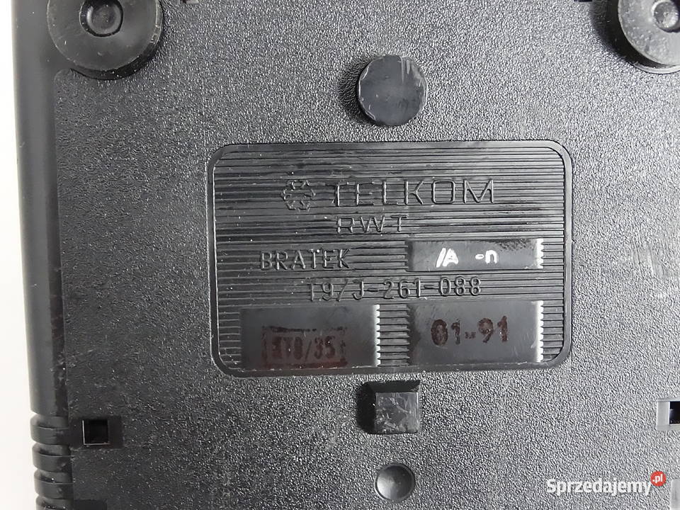 Kultowy czerwony telefon BRATEK RWT Radom 1991r lubelskie Biłgoraj