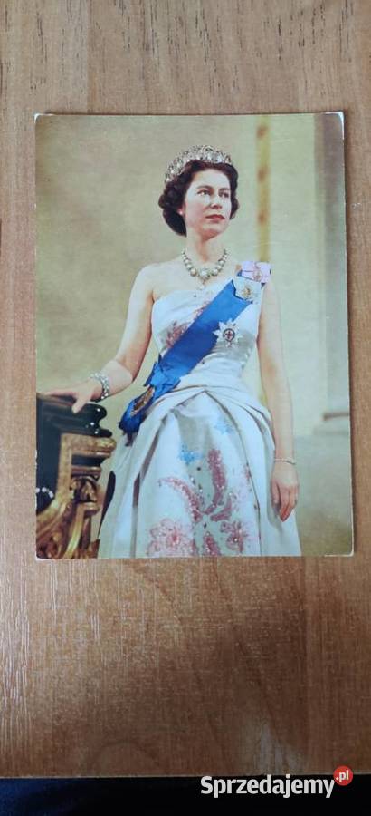 Pocztówka królowa Elżbieta Myszków