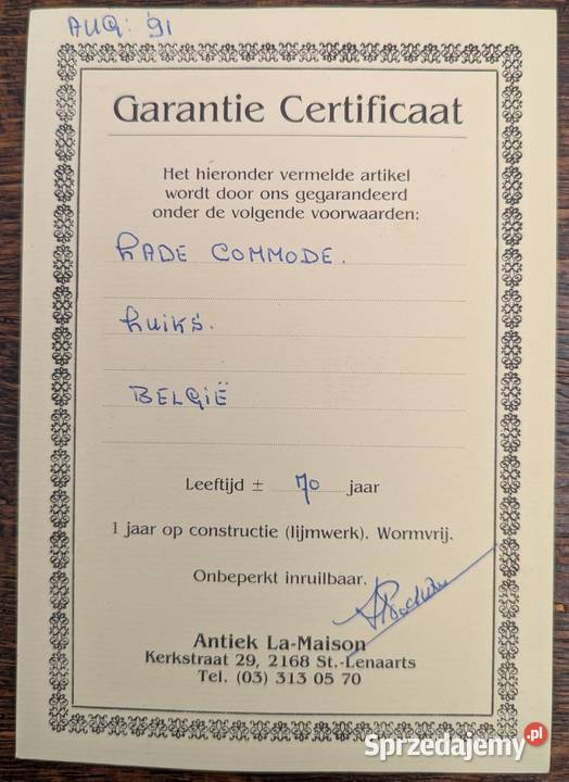 piękna komoda ludwikowska ciemny dąb sklep śląskie Dąbrowa Górnicza