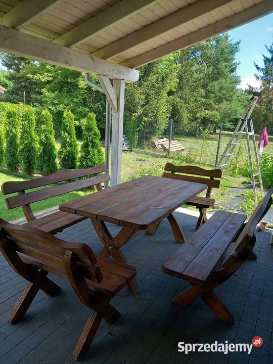 Meble ogrodowe z litego drewna Gdańsk