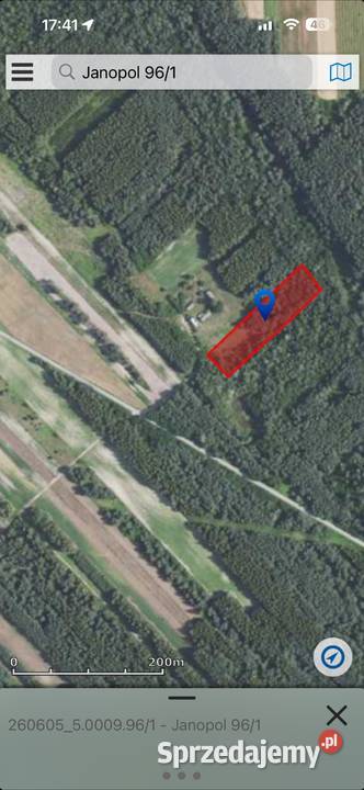 Działka budowlana z dostępem do jeziora Grunty i działki Janopol