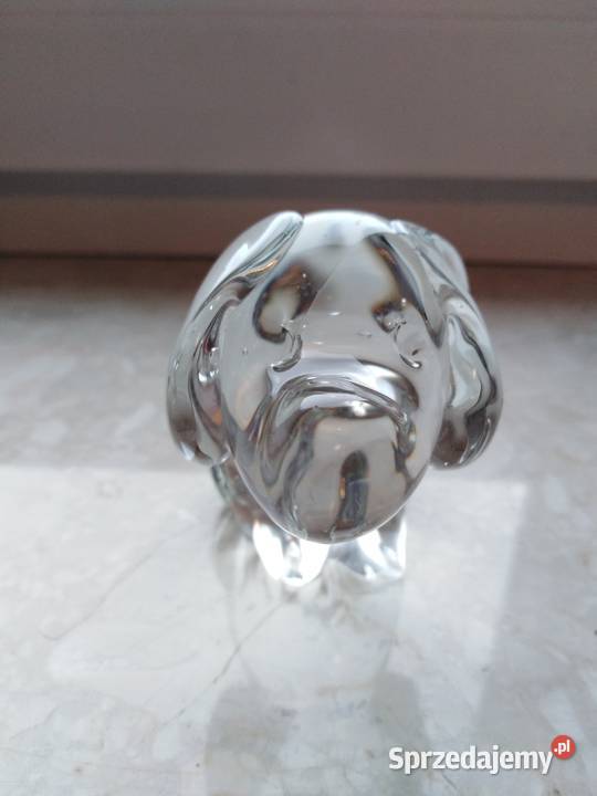 Kryształowa figurka niedźwiedź Miejsce Piastowe