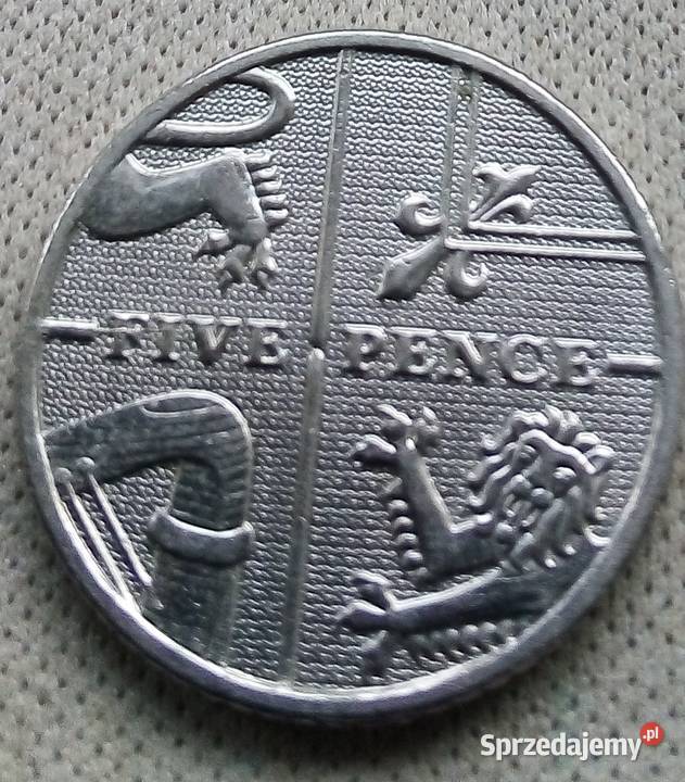 WIELKA BRYTANIAFIVE PENCE2010 r mazowieckie Legionowo