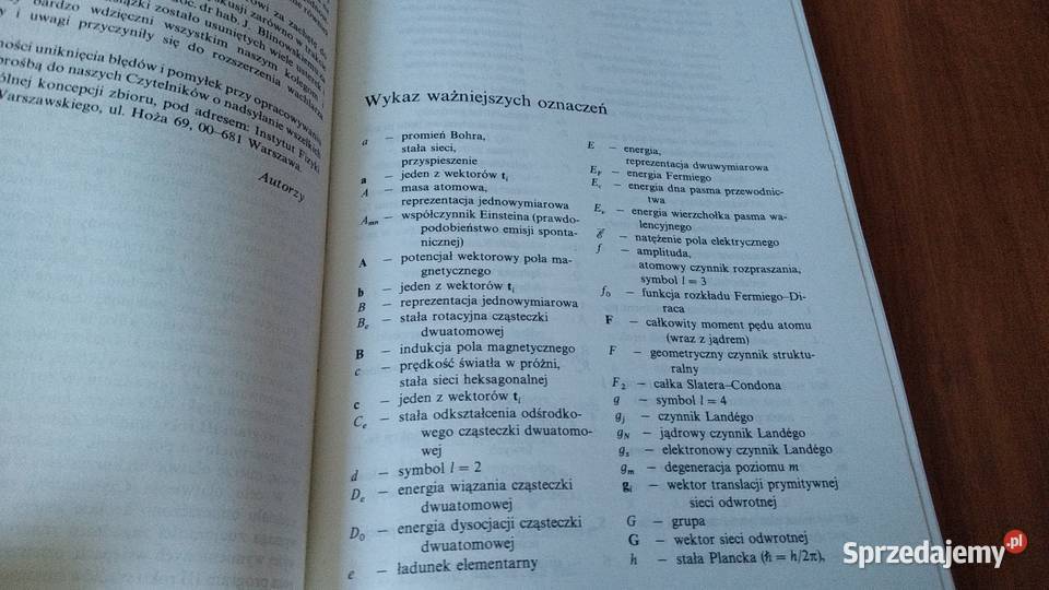 Zadania z fizyki atomu cząsteczki i ciała ISBN 8301050373 Gdańsk