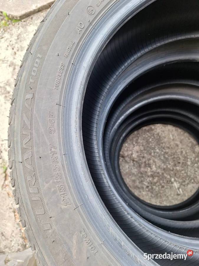 Opony Bridgestone komplet 21555R17 Samochodowe warmińsko-mazurskie Gołdap sprzedam