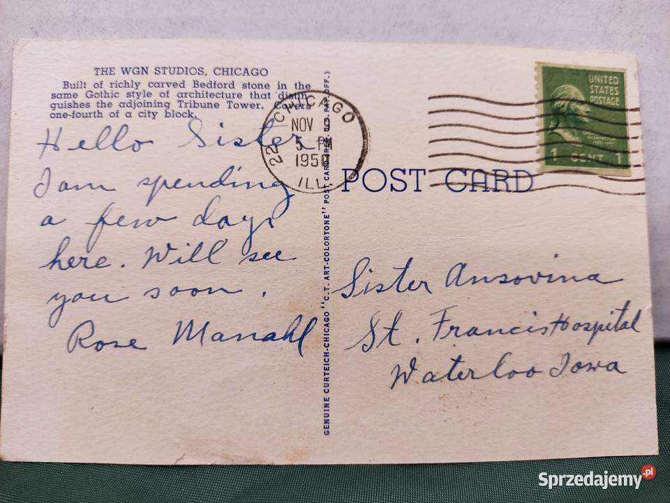 Pocztówka widokówka budynek WGN Studios w opolskie Głuchołazy