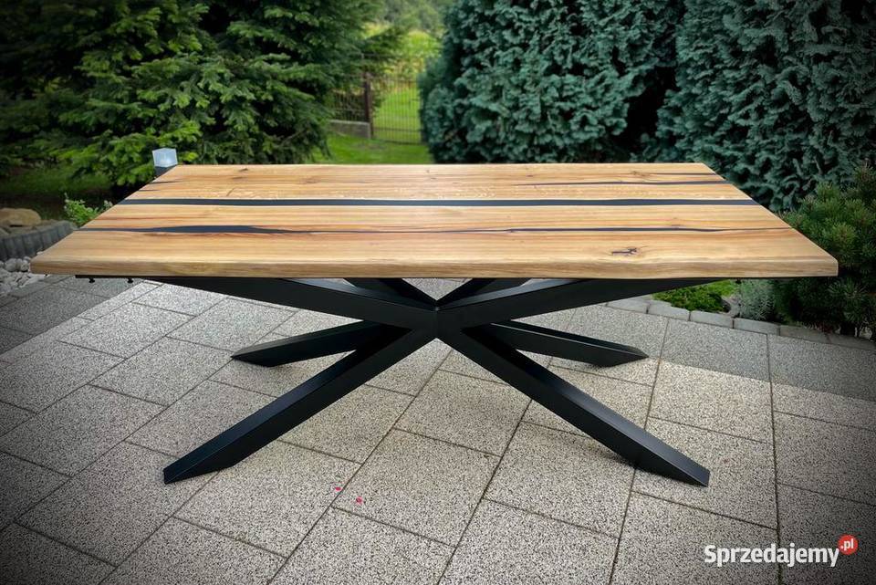 Stół Amsterdam Black Spider z dostawkami stół na 100cm Meble Rzeszów