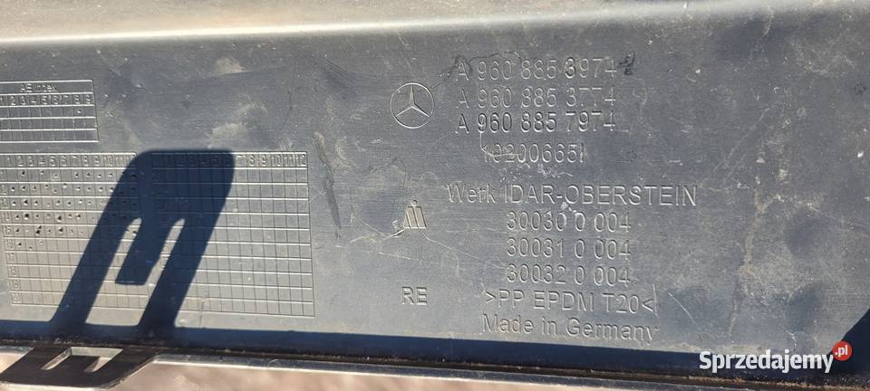 MERCEDES ACTROS MP4 KRATKA PRAWA ZDERZAKA PRZÓD Ruda Śląska