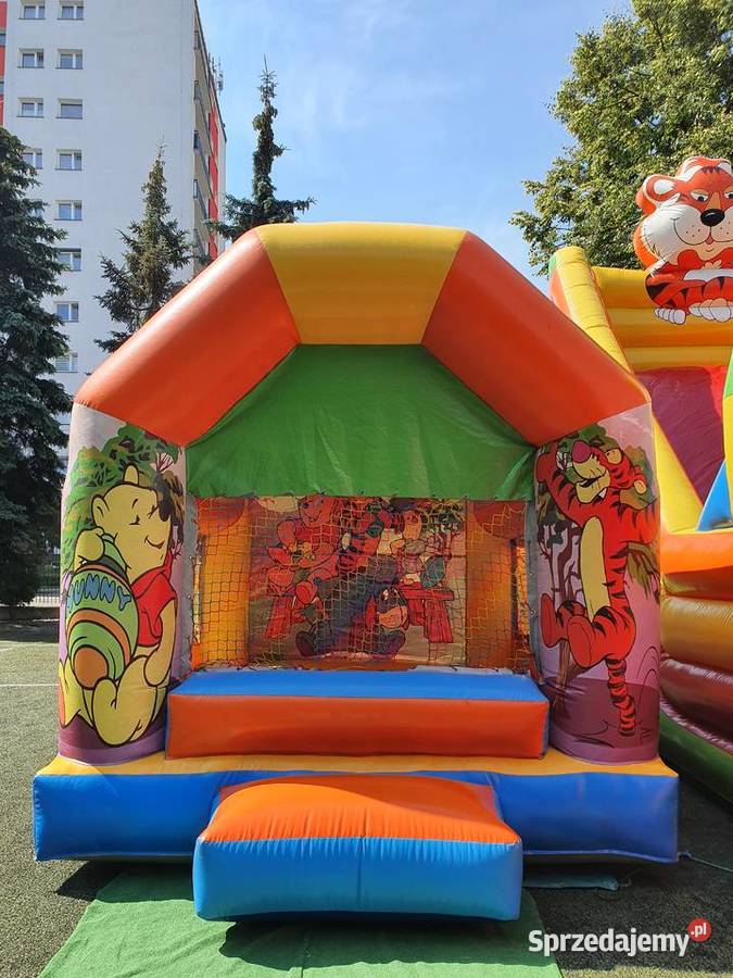 Dmuchana zjeżdżalnia Plac zabaw Kule wodne Szymanowice