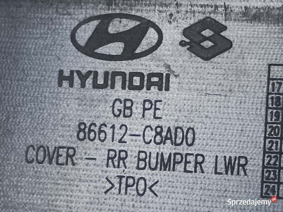 HYUNDAI I20 LIFT 18 DOKŁADKA KRATKA SPOILER osobowe Pleszew sprzedam
