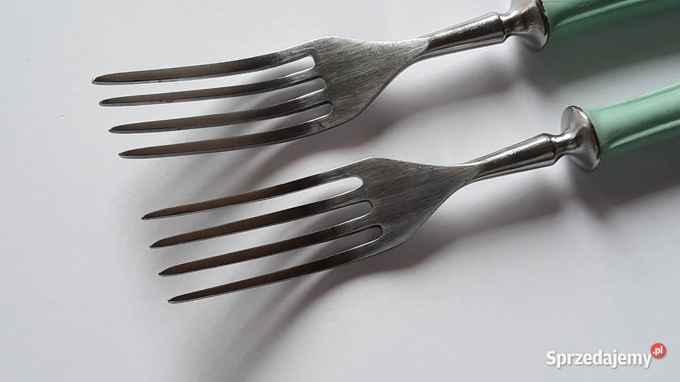 2 Widelce obiadowe BAKELIT Gerlach sztućce PRL Dąbrowa Górnicza