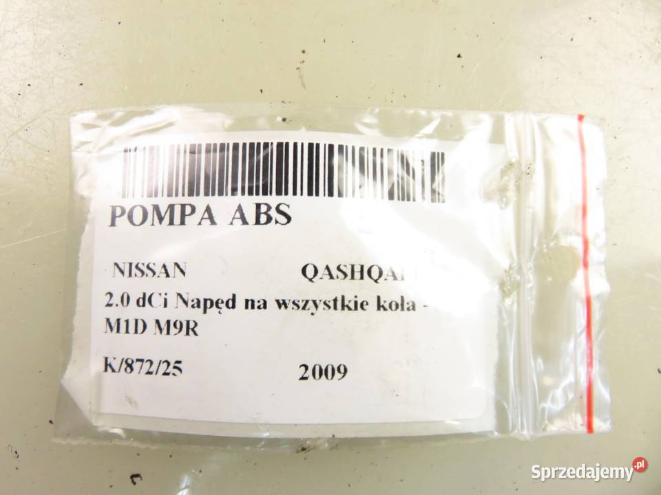 POMPA ABS NISSAN QASHQAI I 0265950929