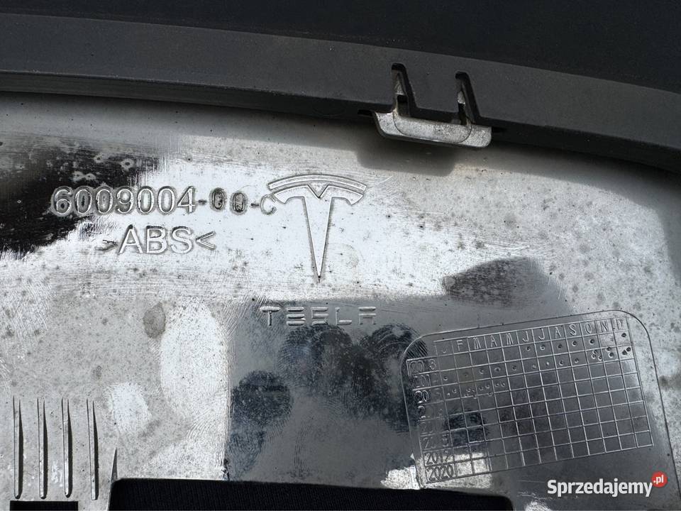 Spoiler dyfuzor zderzaka tył tesla S 13 chrom