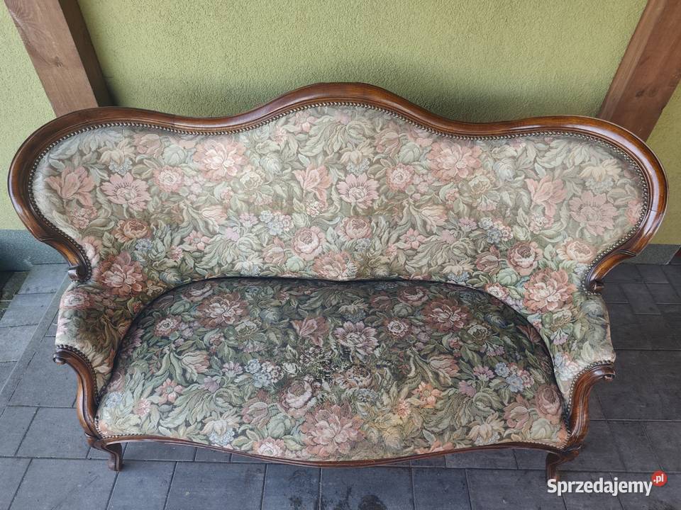 Sofa rococo revival Ludwik Filip