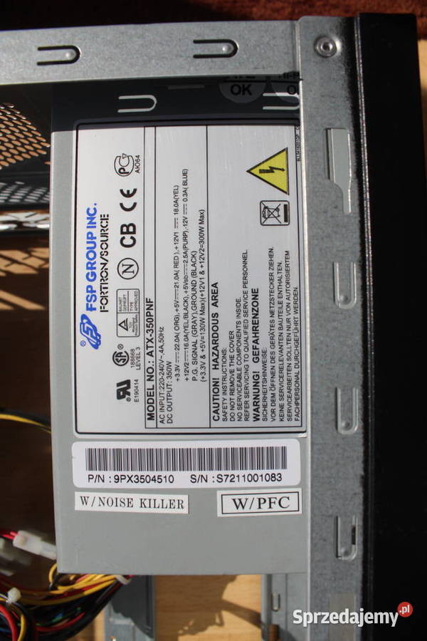 Obudowa komputera ATX zasilacz mapęd DVD 350W Katowice