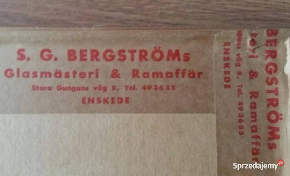 Obraz Stara Szwedzka Sztuka Ludowa Haft pomorskie Gdańsk