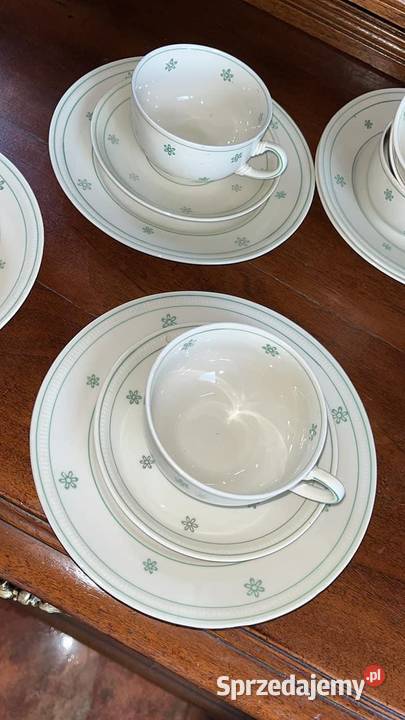 Filiżanka z talerzykiem Duża Bez sygnatury Porcelana i szkło pomorskie Gdańsk