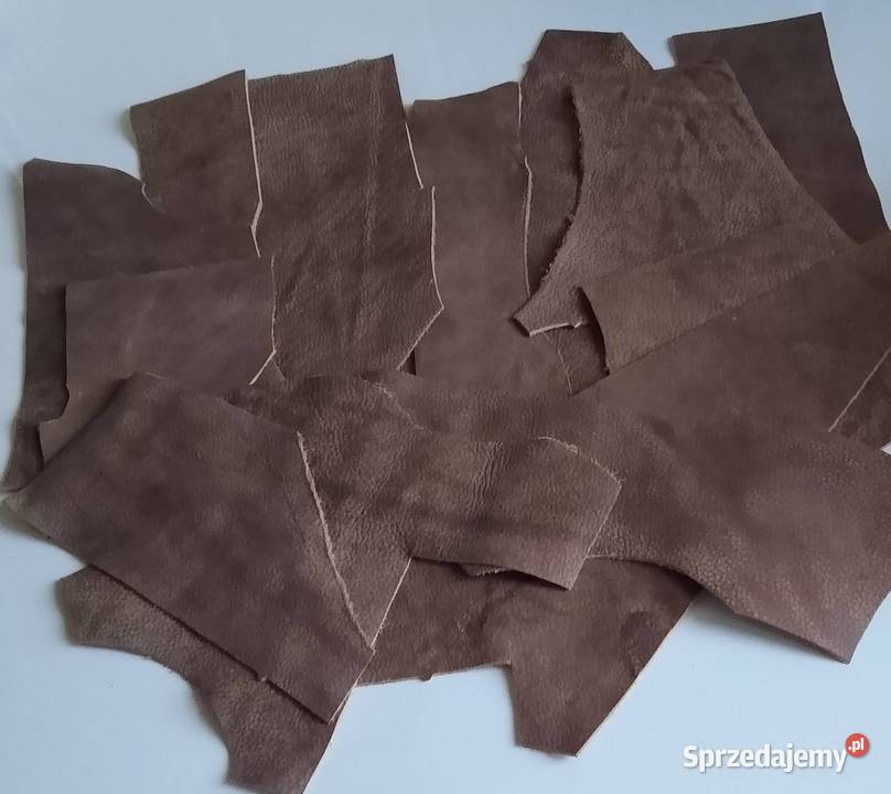Skóra 325 g Naturalna Włoska Brązowa Postarzana Gdańsk