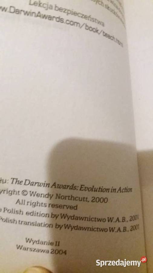 Nagrody Darwina Ewolucja w działaniu Northcutt Warszawa