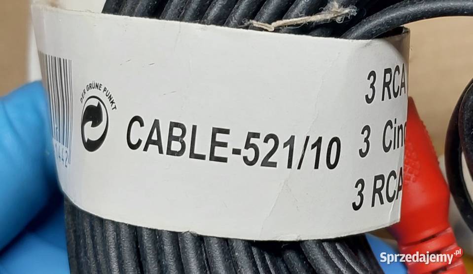 CABLE52110 KABEL PRZEDŁUŻACZ CHINCH 3X RCA NA 3X Mielęcin