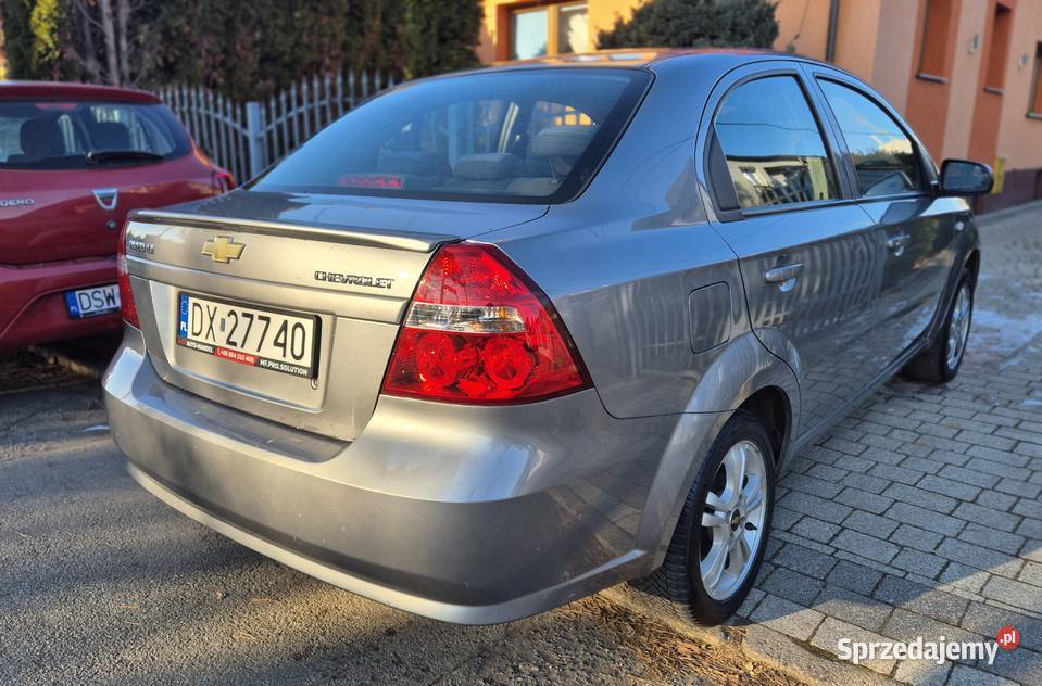 Chevrolet Aveo Zadbany Sedan 14 benzyna welurowa tapicerka Świdnica