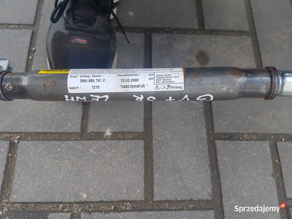 VW GOLF V PLUS KURTYNA POWIETRZNA AIR BAG Turkowice