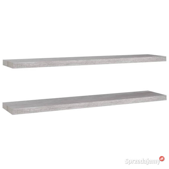 Półki ścienne 2 szarość betonu 120 x 235 x 38 Meble