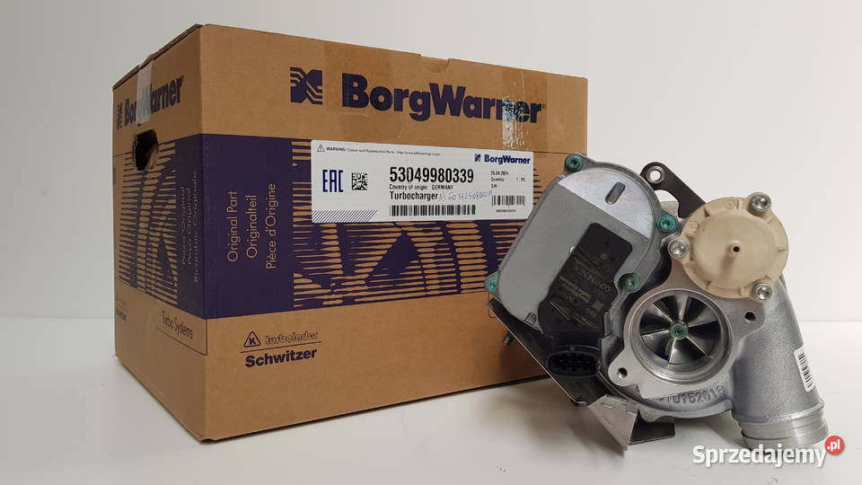 Nowa turbosprężarka BorgWarner KKK 53049980339 osobowe Siedlce