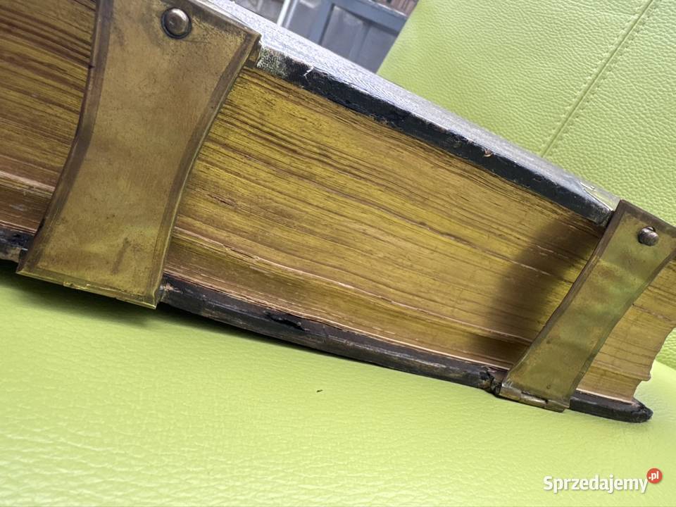 Stara Biblia w języku holenderskim antyk dolnośląskie Długopole-Zdrój