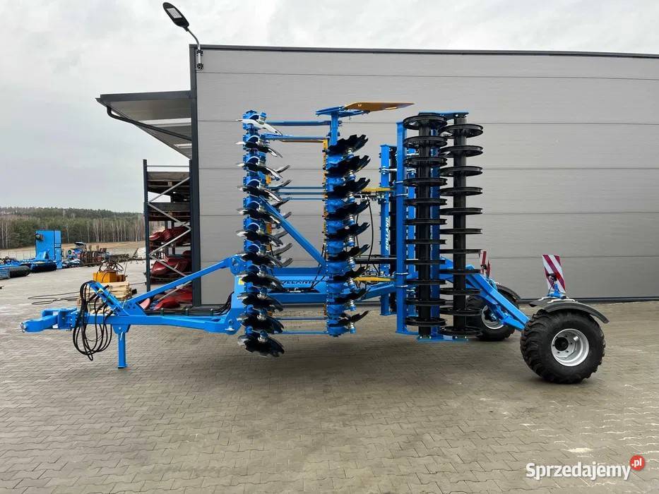Brona talerzowa 5m ciągana wózek hydrauliczna nieuszkodzony Przedbórz