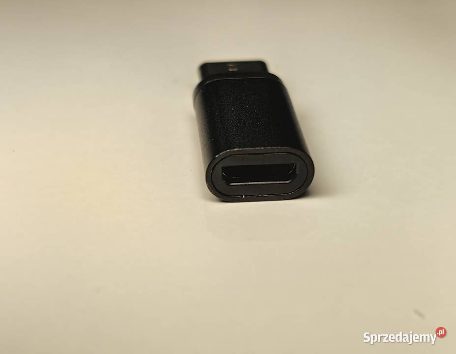 Adapter USB C na micro Usb nowy Czarny DPD Inczew