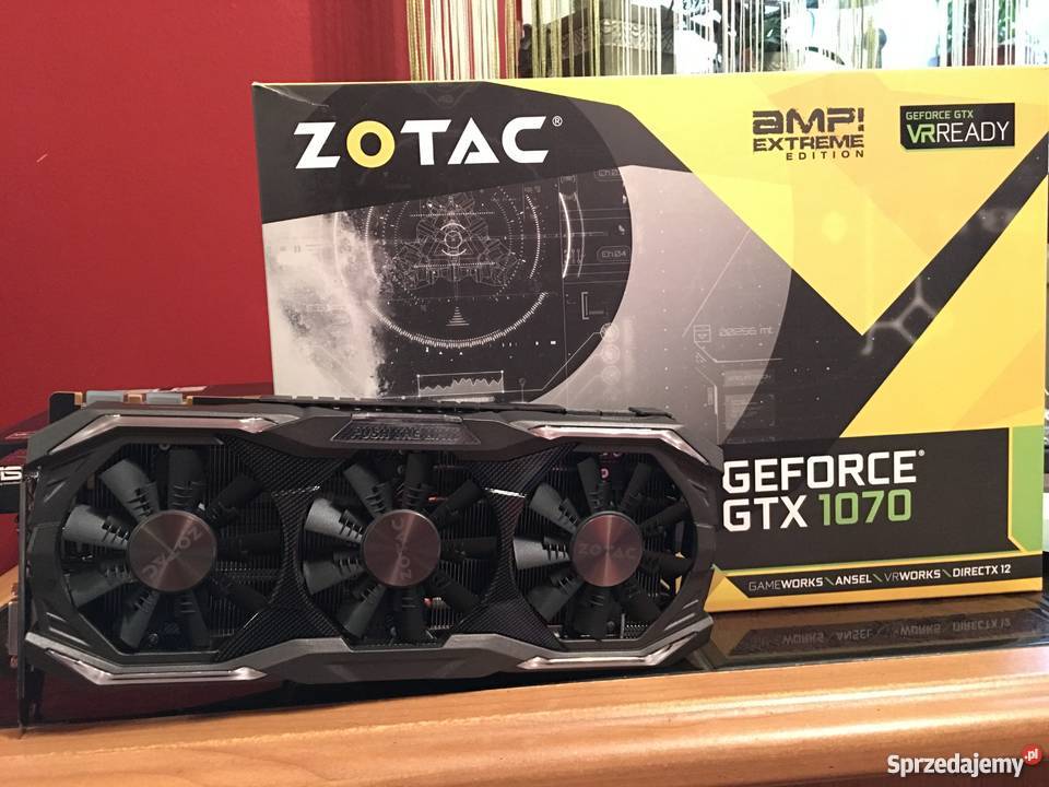 GeForce ZOTAC GTX 1070 AMP EXTREME 8GB GDDR5 Mielec