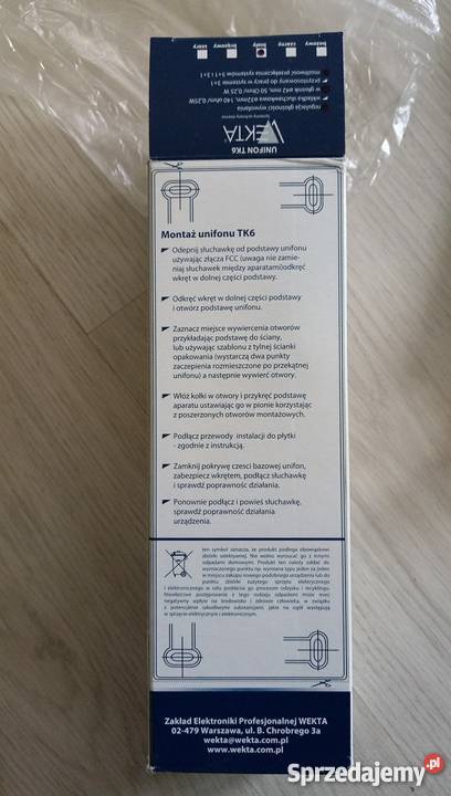 domofon unifon analogowy wekta biały mazowieckie