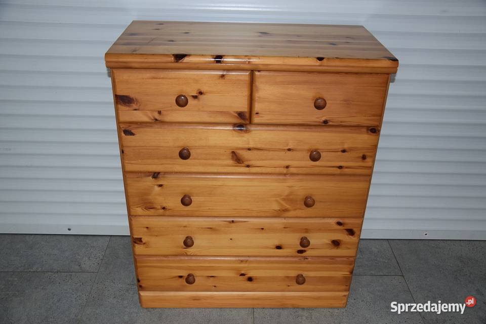 komoda z szufladami z drewna sosnowego Olsztyn