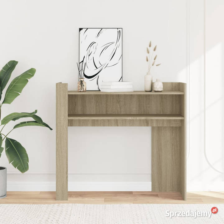 Stolik konsolowy dąb sonoma 100x35x90 WM848467 Warszawa