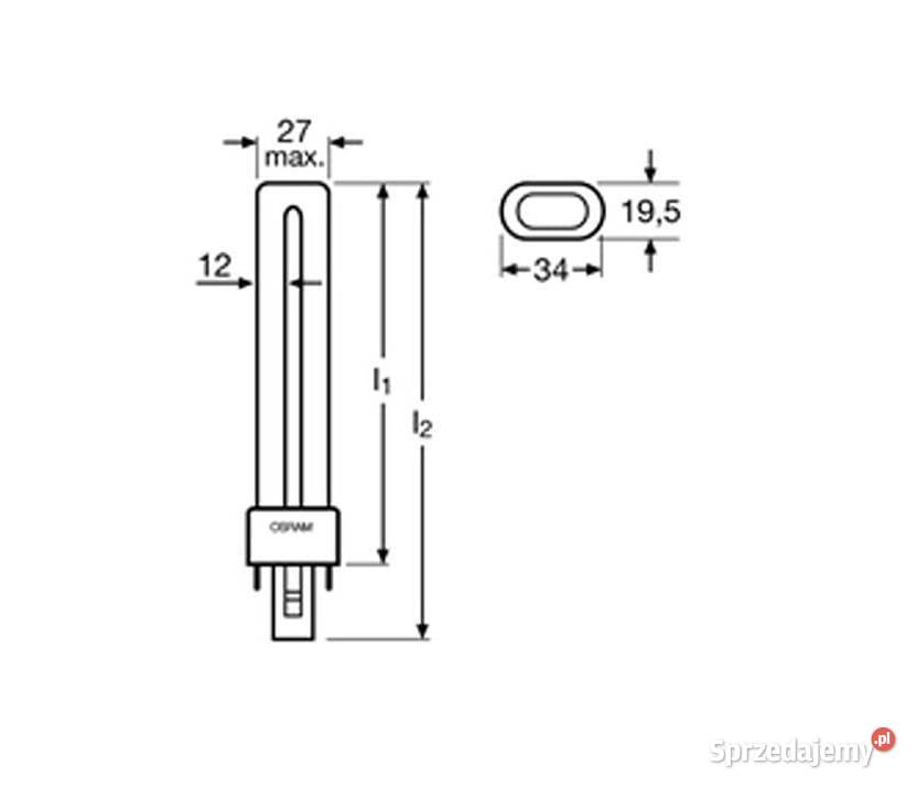 Świetlówka kompaktowa G23 2pin 9W 4000K DULUX S śląskie