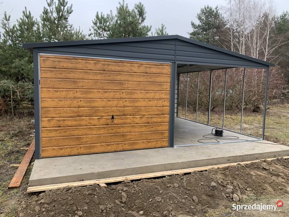 Garaż blaszany wiata PROFIL ZAMKNIĘTY Producent Sandomierz